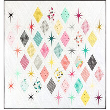 Quilt Atomic Starburst - Modello per il patchwork su carta - Quilt 62"""" x 66""""
