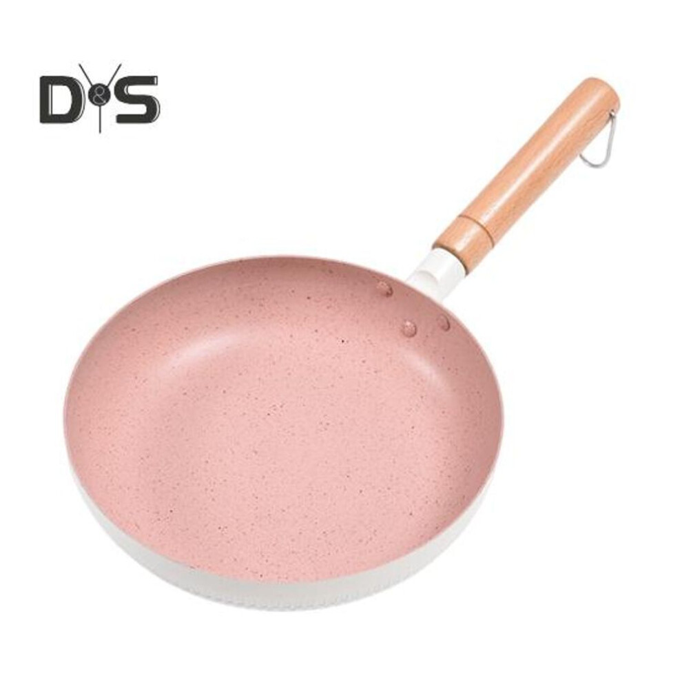 (white) Nonstick Frying Pan Snowflake Pattern Saute Skillet With Medical Stone Coating Heat Resistant Handle Kitchen Cookware Accessories For Gas Electric