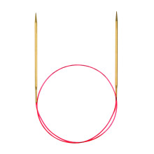 addi Strikkepind Cirkul?r blondespids Messing Finish Skacel Blue Cord 40 tommer (100 cm) St?rrelse US 11 (8,0 mm)