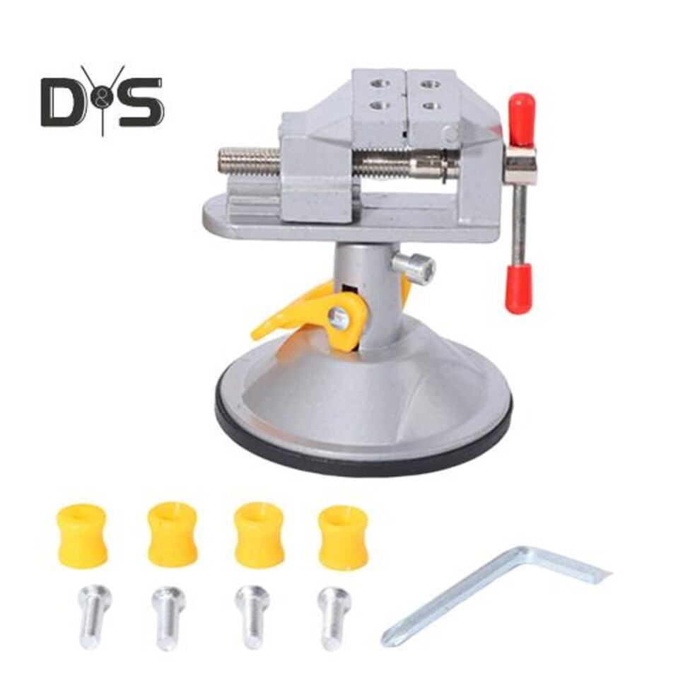 (as the picture, C) Mini Table Bench Vice Clamp with Rotating Handle Widely Used Universal Small Table Vice Clamp Workbench Vise