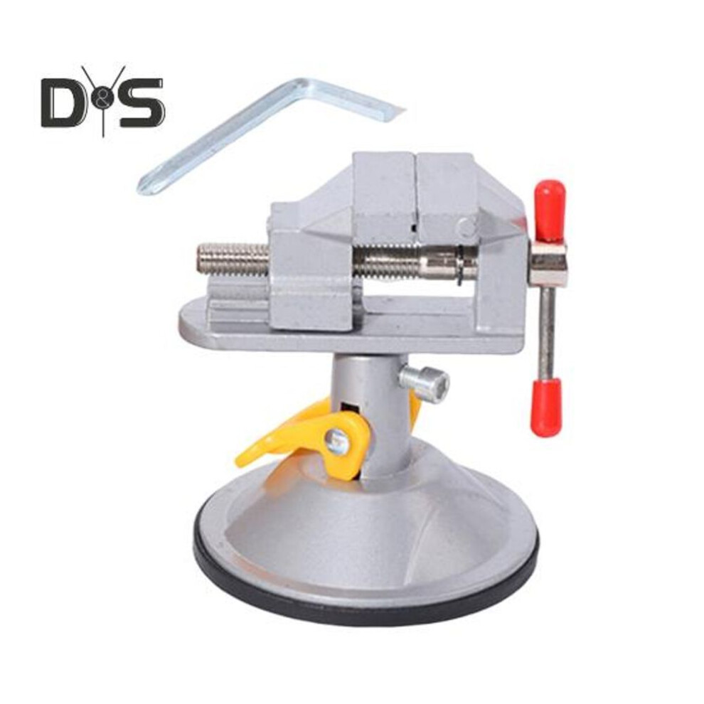 (as the picture, B) Mini Table Bench Vice Clamp with Rotating Handle Widely Used Universal Small Table Vice Clamp Workbench Vise