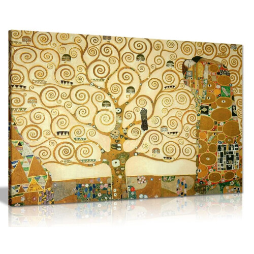 Gustav Klimt The Tree Of Life Canvas Wall Art Picture Print (12X8) on OnBuy