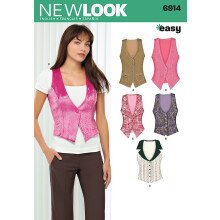 New Look Schnittmuster 6914 Damenoberteile, Gr      e A (4-6-8-10-12-14-16)
