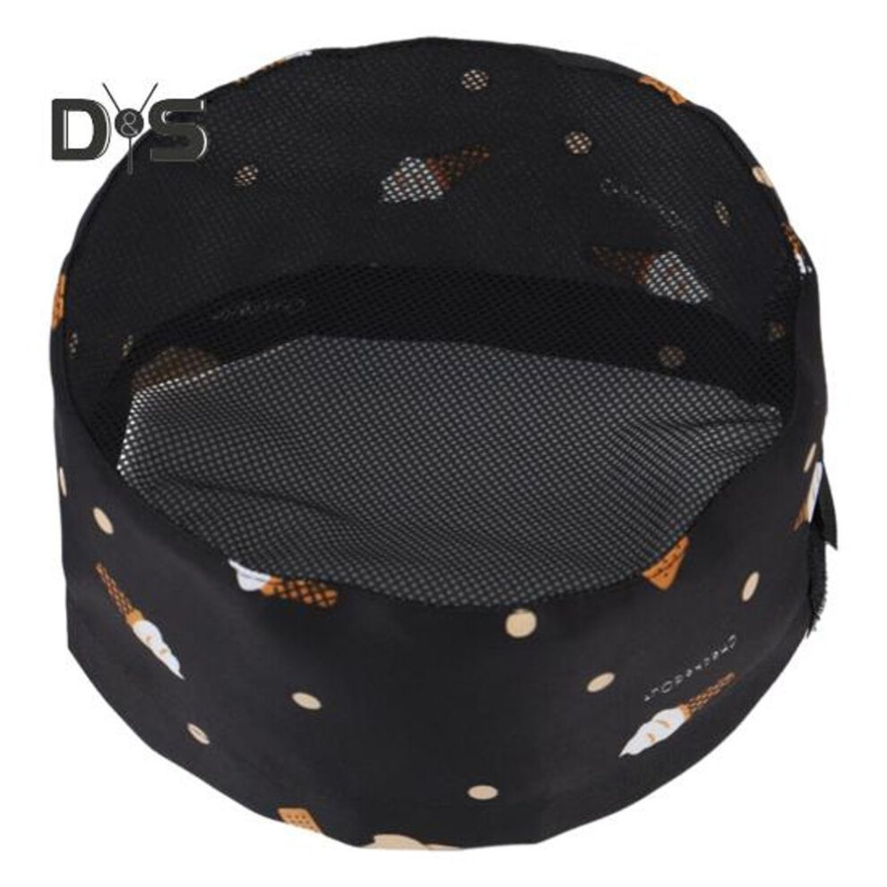 (as the picture, D) Chef Hat Unisex Kitchen Hat Hotel Restaurant Cook Cap Good Breathability Hollow Mesh Top Waiter Chef Work Cap Workshop Factory Hat