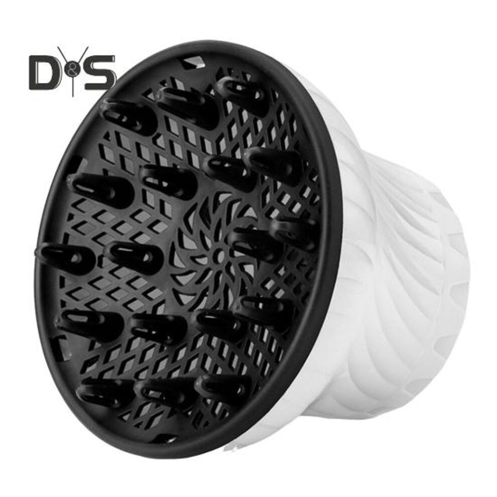 (white) Universal Hair Diffuser Hair Dryer Diffuser Attachment Women Long Thick Curly Wavy Hair Volumizing Blow Dryer Diffuser Nozzle Replacement