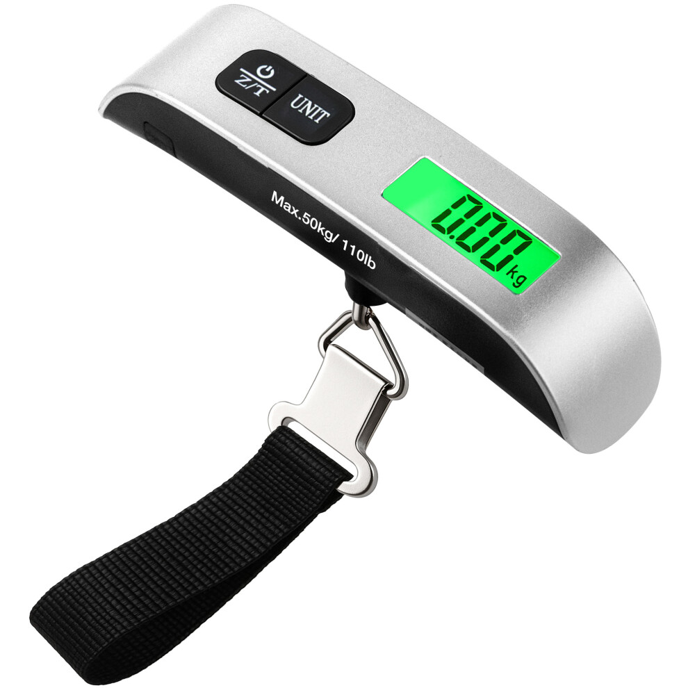 LUGG Digital Luggage Scale (50kg/110lbs Capacity), Portable Suitcase Weighing Scales, LCD Display, kg/lbs Conversion