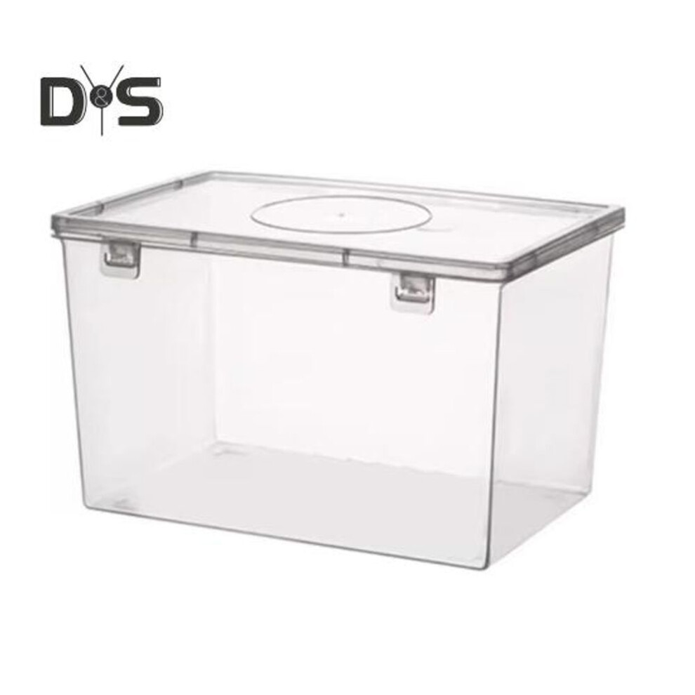 2.8L Transparent Bread Box Air-Tight Seal Large Opening Food Grade Material Thick Bread Container Home Kitchen Bakery Storage Case for Fruits