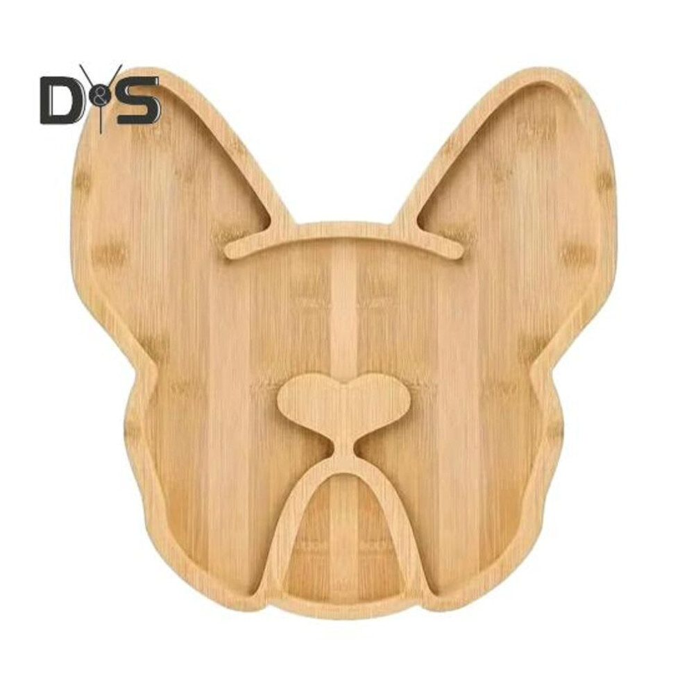 French Bulldog Cheese Board 12" Wooden Charcuterie Board Appetizers Serving Tray For Cheese Snacks Fruits Unique Cheese Platter Housewarming Gift