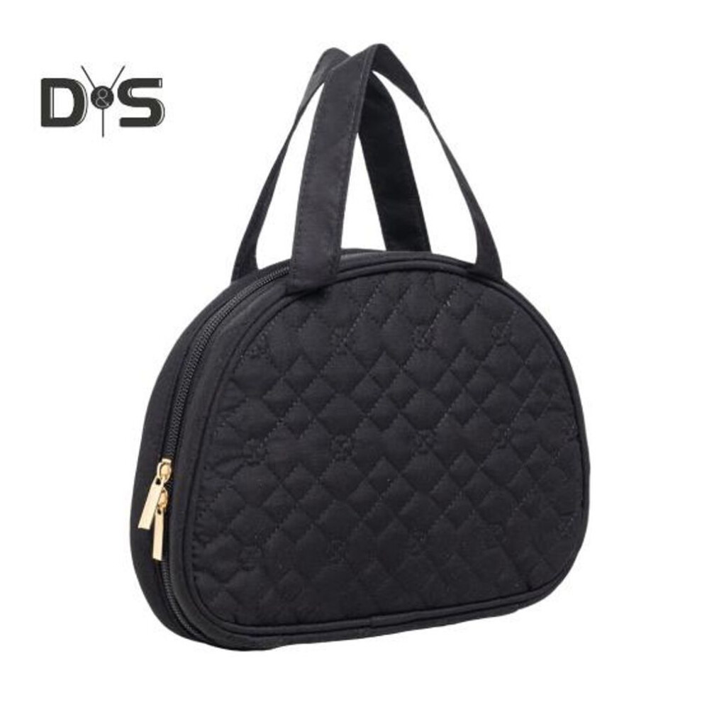 (black) Jewelry Travel Organizer Case With Handle Zipper Closure Large Capacity Waterproof Jewelry Storage Book Ring Binder