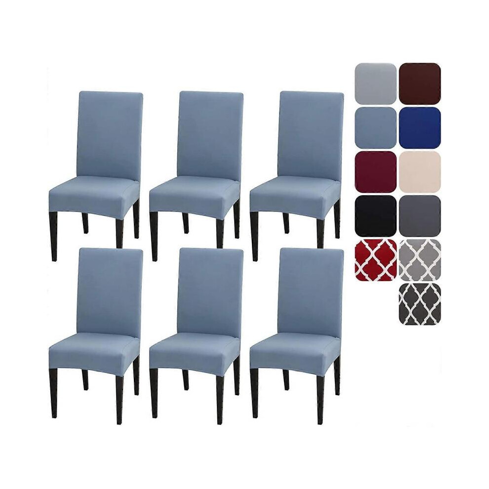 Dining chair cover, set of 4 or 6, removable, washable, stretchable, for hotels, ceremonies, etc.