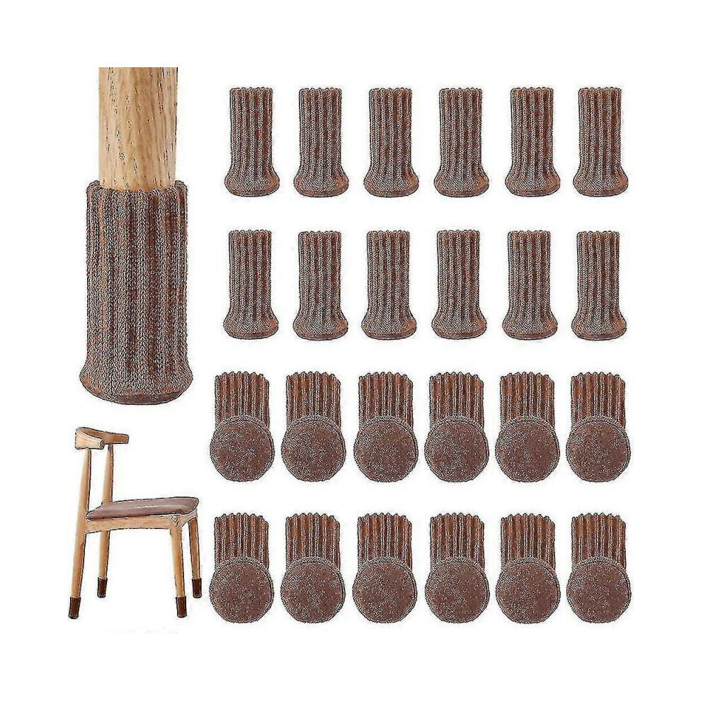 24pcs Chair Socks High Elastic Furniture Socks Pads Non-slip Chair