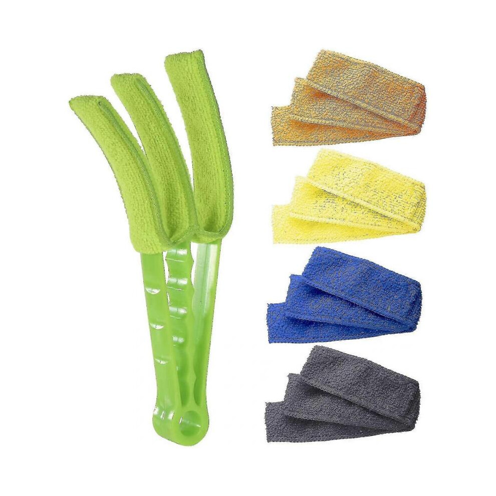 Blind cleaning brush with 5 microfibre sleeves - Cleaning tools for windows and air conditioners