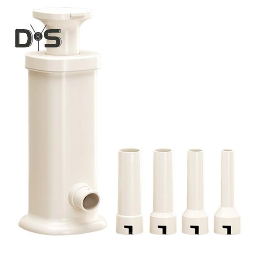 (white) Sausage Machine With 4 Stuffing Tubes Manual Sausage Stuffer Maker For Home Use Food-grade Sausage Filling Tool Sausage Meat Stuffer Kitchen Supplies