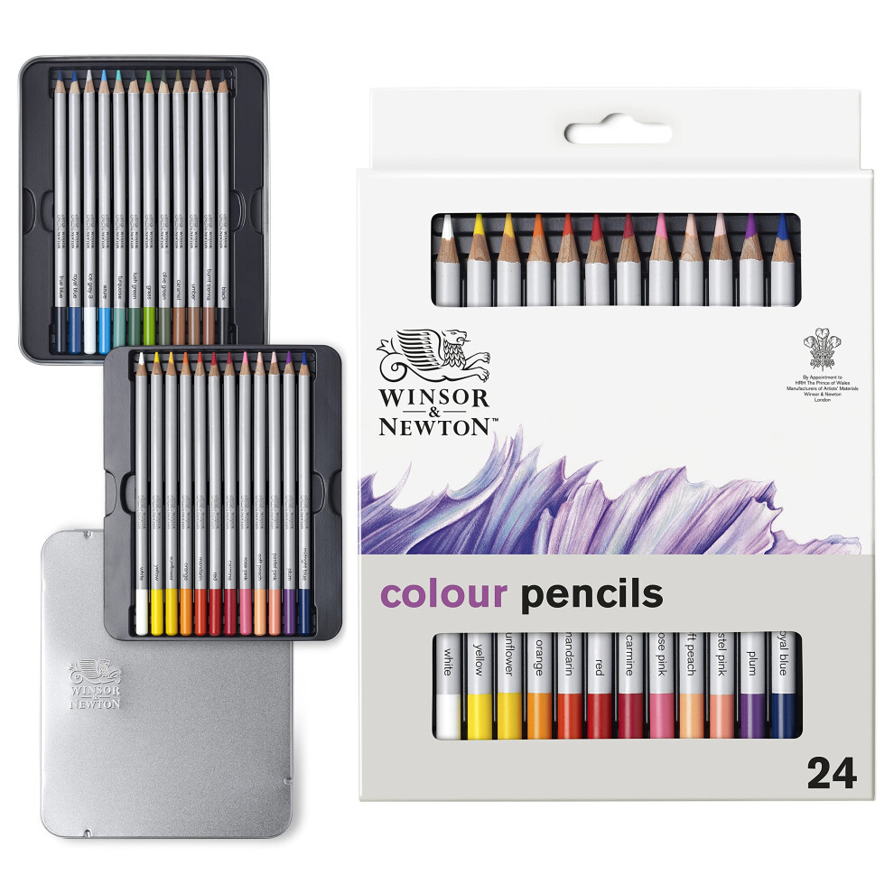 Winsor & Newton Studio Collection Artist Pencils  Color Pencils  Set of 24-image-OPC-PGBZT7D-NEW