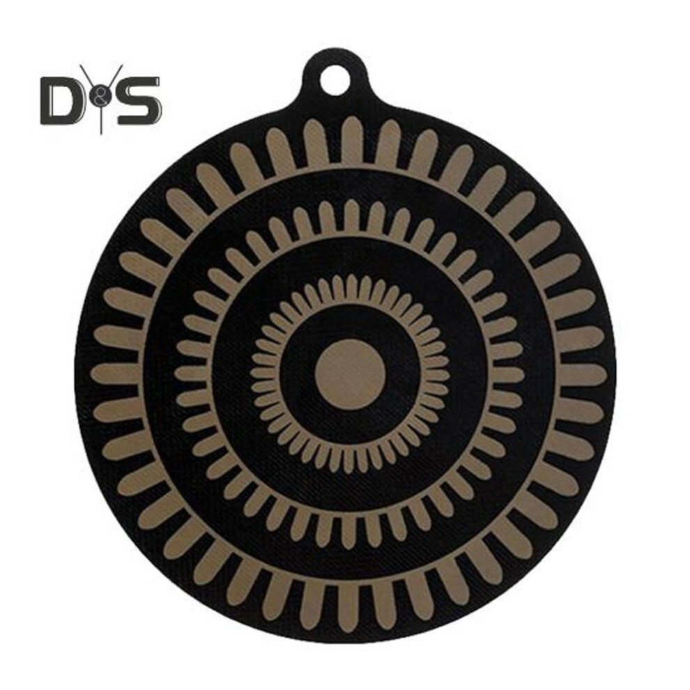 (as the picture, 22cm) Thermochromic Silicone Induction Cooktop Protect Mat Heat Indicator Easy Clean Non-slip Multi-purpose Mat For Induction Cooktops Stove Protector