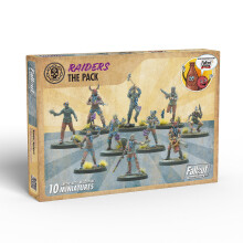 Modiphius Entertainment: Fallout Wasteland Warfare: Raiders - The Pack - 10 unbemalte Figuren Nuka World Wave Miniaturen auch kompatibel mit Frak