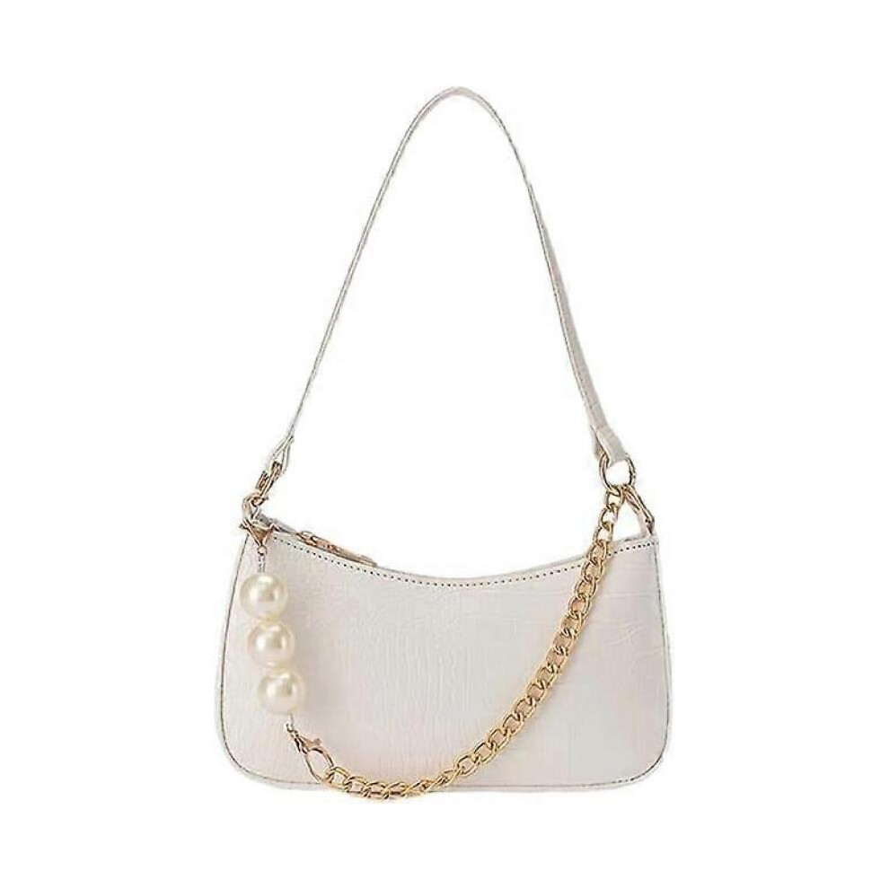 Crocodile Pattern Small Tote Bag Pearl Female Clutch Women Shoulder Bag Retro Vintage