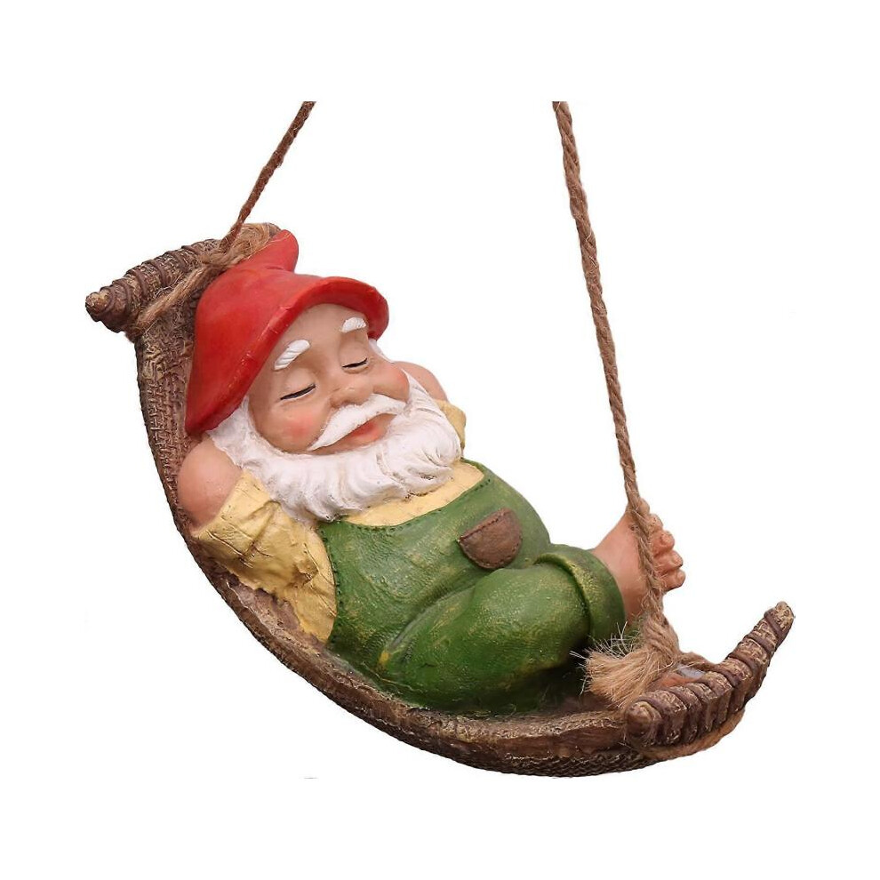 Outdoor Hanging Gnome Garden Decoration, Sleeping Gnome Outdoor Statue Not,Specified