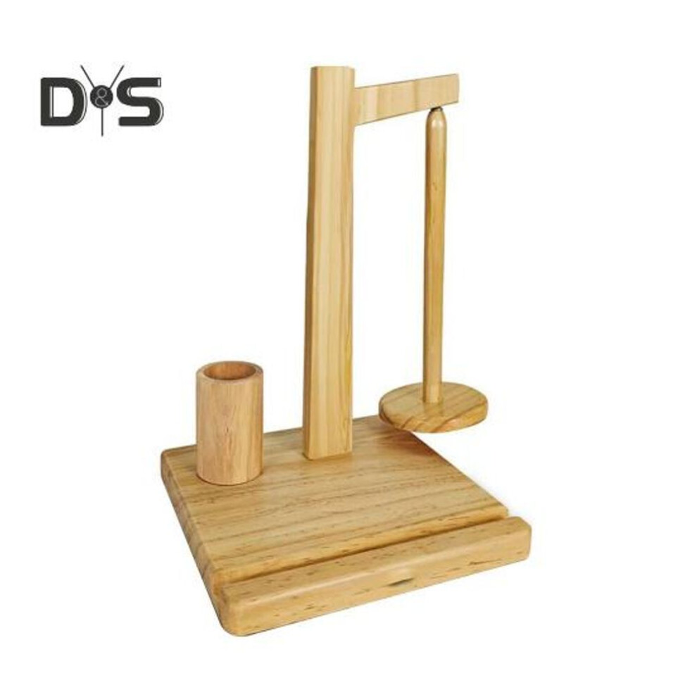 (as the picture, C) Wooden Yarn Spool Rack with Stable Base Smooth Edge Burr Free Versatile Yarn Ball Dispenser Stand Yarn Spool Rack