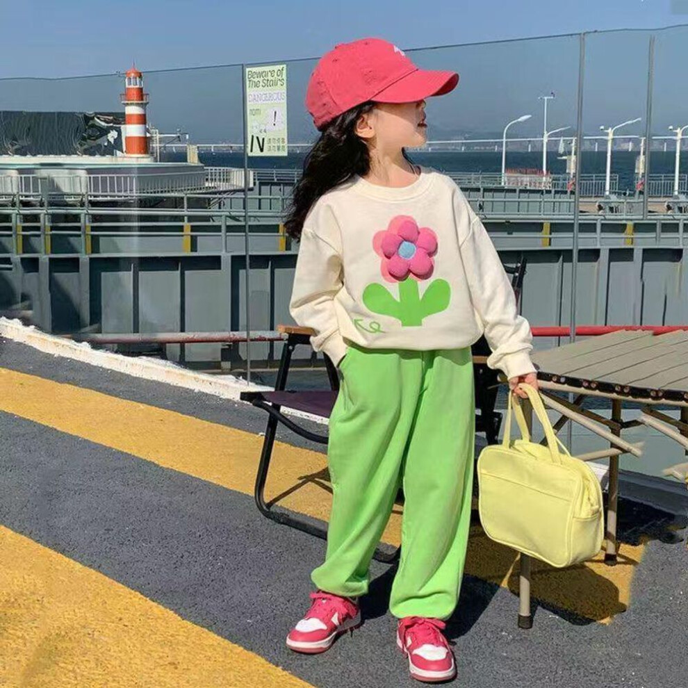 (100cm) Trendy Girls' 2-piece Sports & Leisure Suit - 2023 Spring/autumn Fashion For Kids