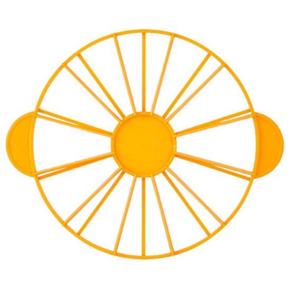(orange) Easy Clean Cake Equal Portion Cutter Double Sided Durable Pie Piece Slicer Mousse Divider