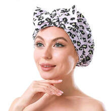 Women's Shower Caps Long Hair Reusable, Adjustable Shower Caps and Luxurious Waterproof Shower Hair Caps for Women