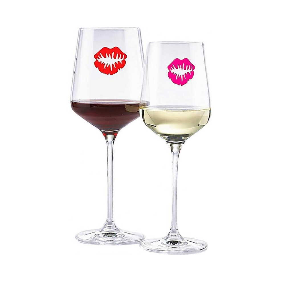 Wine Glass Markers Set of 6 Silicone Beverage Glass Charms and Wine Charms Labels with Suction Cups