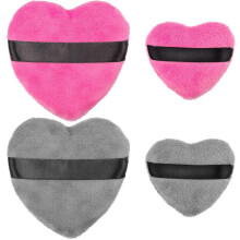 4-Pack Makeup Mixing Puff, Cotton Puff, Makeup Tools Beauty Sponge Blender for Makeup (2pcs Grey + 2pcs Rose)