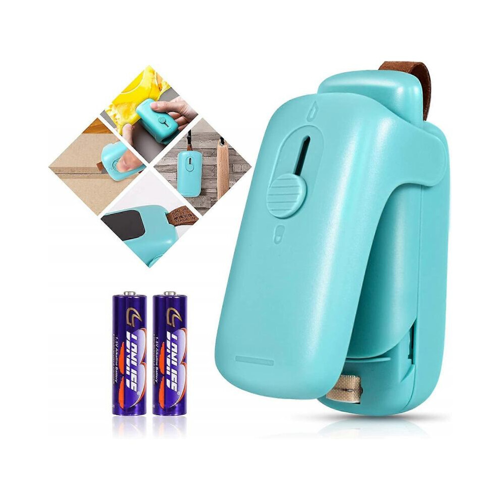 Mini Bag Sealer, Handheld Heat Vacuum Sealer, 2 in 1 Heat Sealer and Cutter Portable Bag Resealer