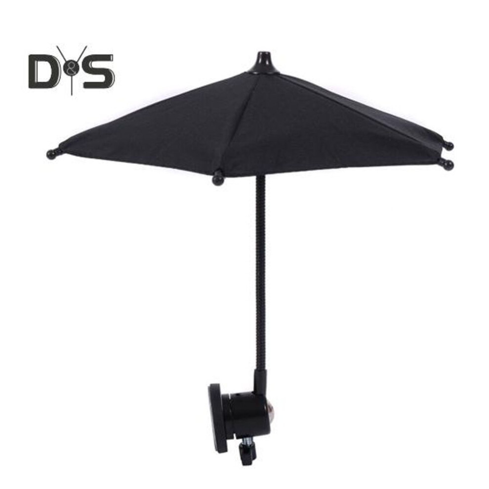 (black) Magnetic Phone Umbrella Adjustable Flexible Angle Anti-reflective Universal Outdoor Car Mobile Phone Sun Shade Mini Parasol Cell Phone Accessories