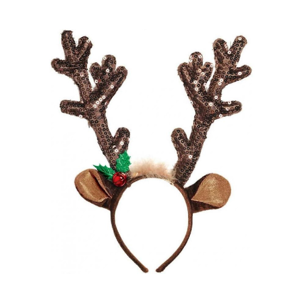Christmas Antler Headband, Christmas Decoration Brown