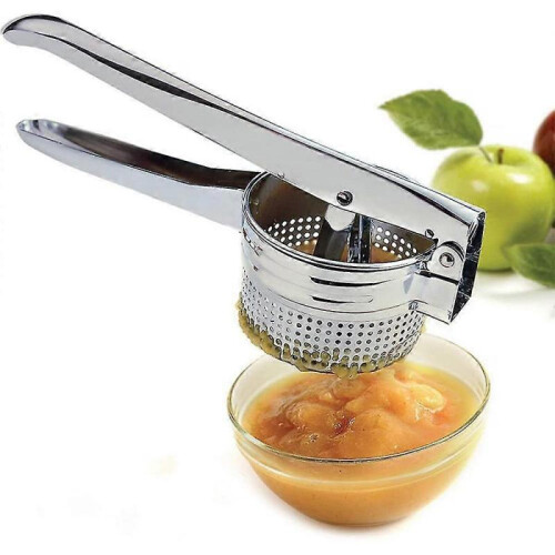 Stainless Steel Potato Masher Fruit Press with Handles