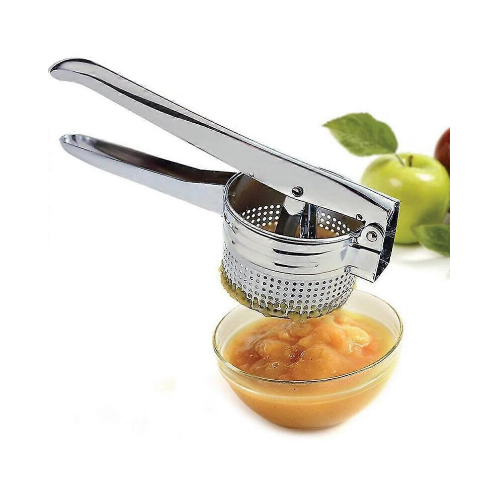 Stainless Steel Potato Masher Fruit Press with Handles