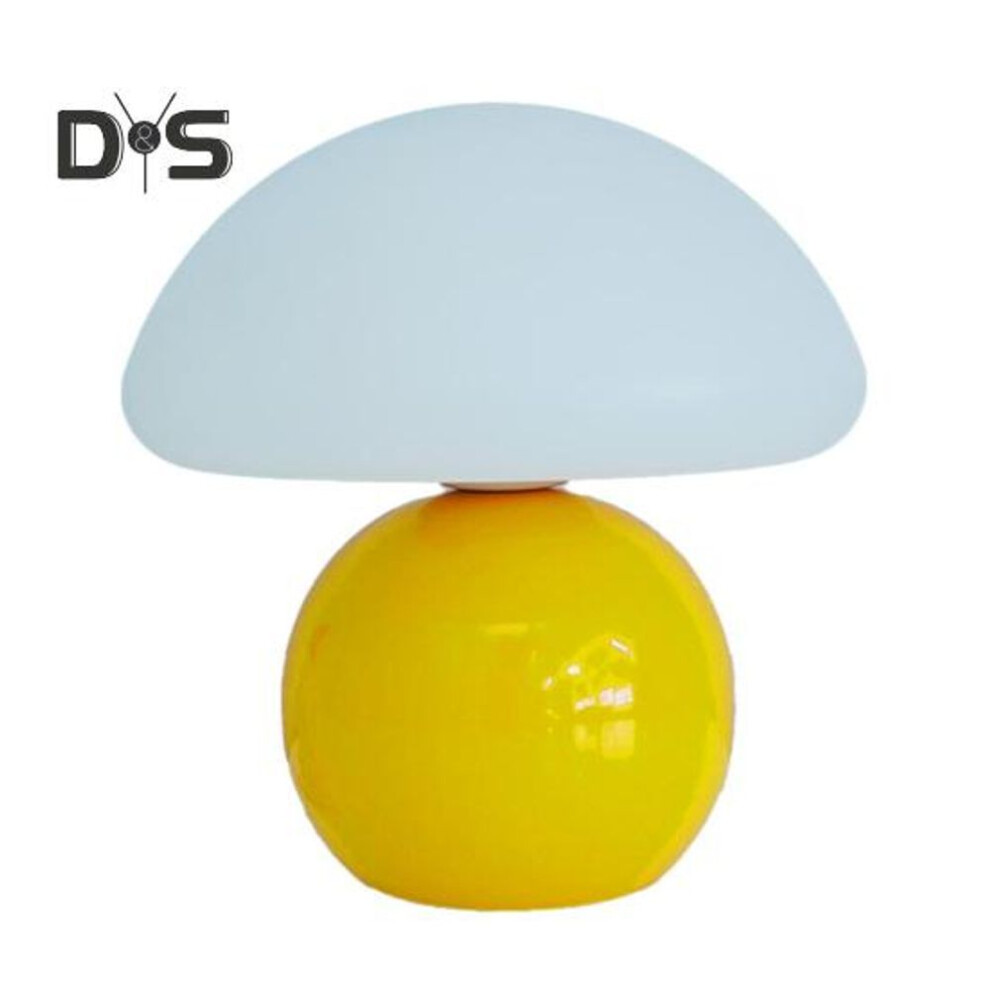 (yellow, A) Mushroom Table Lamp Stepless Dimming Soft Glow Flicker Free Cute Mini Modern Lamp Nightstand Light Home Decor