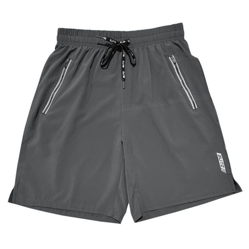 (dark gray, M) Summer Beach Pants Quick Dry Swimming Shorts Casual Sports Shorts Running Fitness Training Men