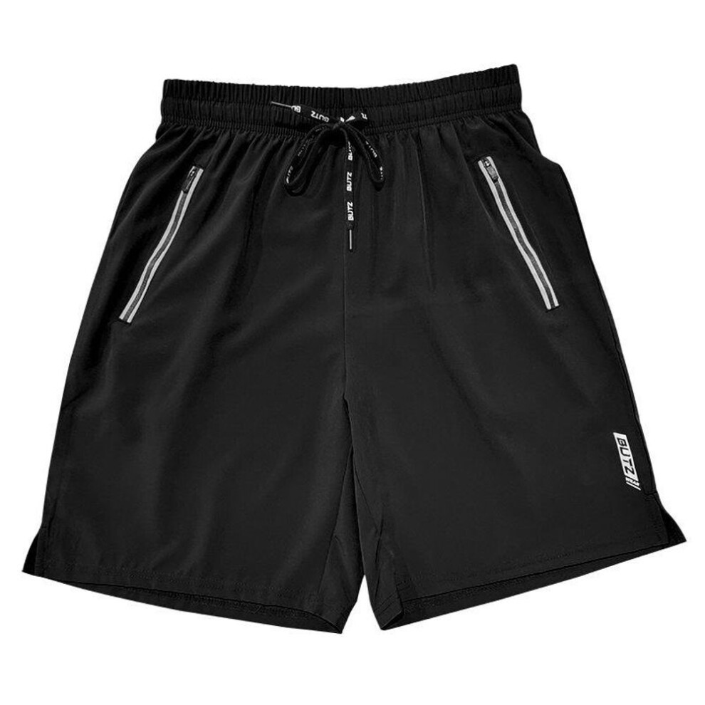 (black, XL) Summer Beach Pants Quick Dry Swimming Shorts Casual Sports Shorts Running Fitness Training Men