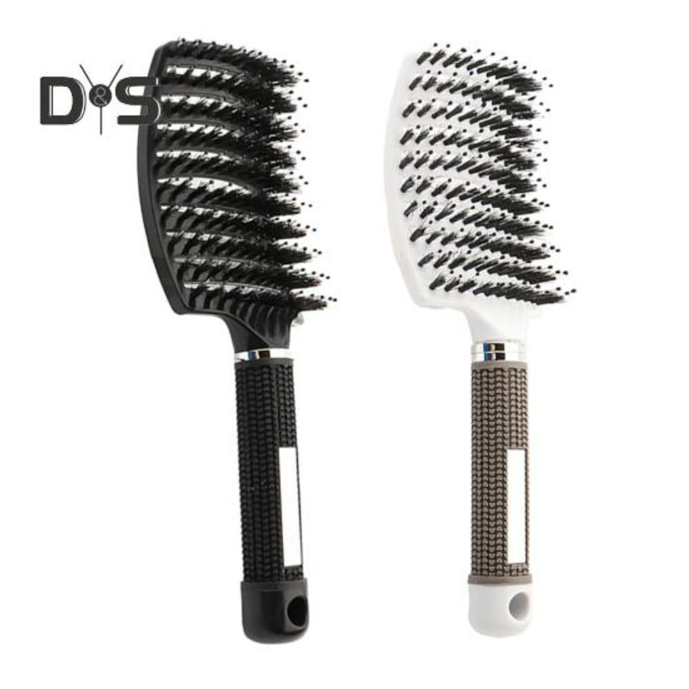 (as the picture, E) 2Pcs Vented Hair Brush Portable Anti-static Thin Thick Curly Long Wet Dry Hair Paddle Brush Women Girls Scalp Massage Hair Styling Detangling Comb