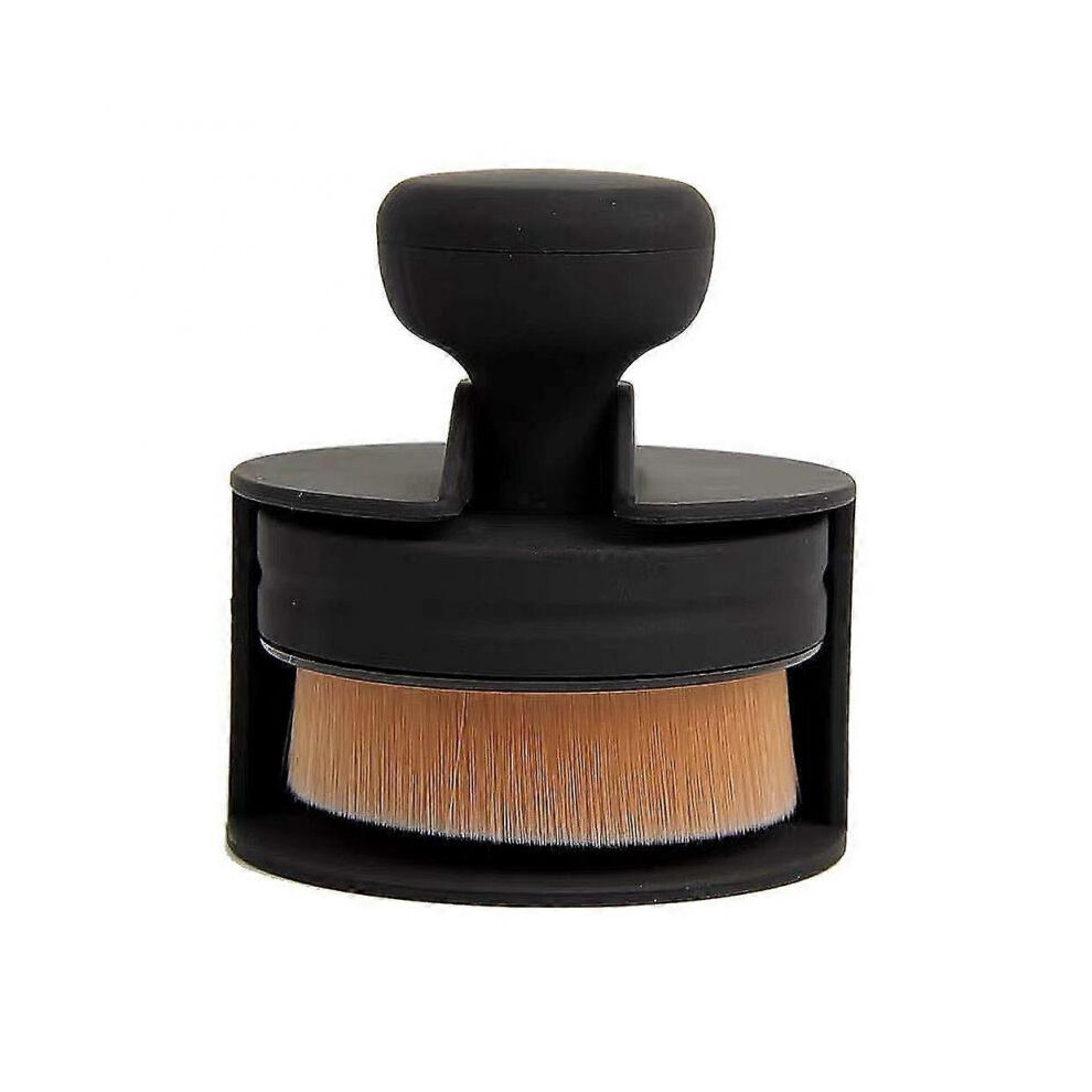 Kabuki brush for liquid foundation, portable makeup brush for face and body with wide coverage