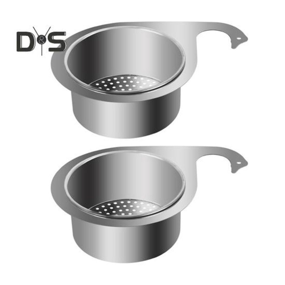 (as the picture, 2pcs) Stainless Steel Swan Shape Strainer Basket Rustproof Corrosion Resistant Polished Surface Multifunctional Sink Strainer Basket