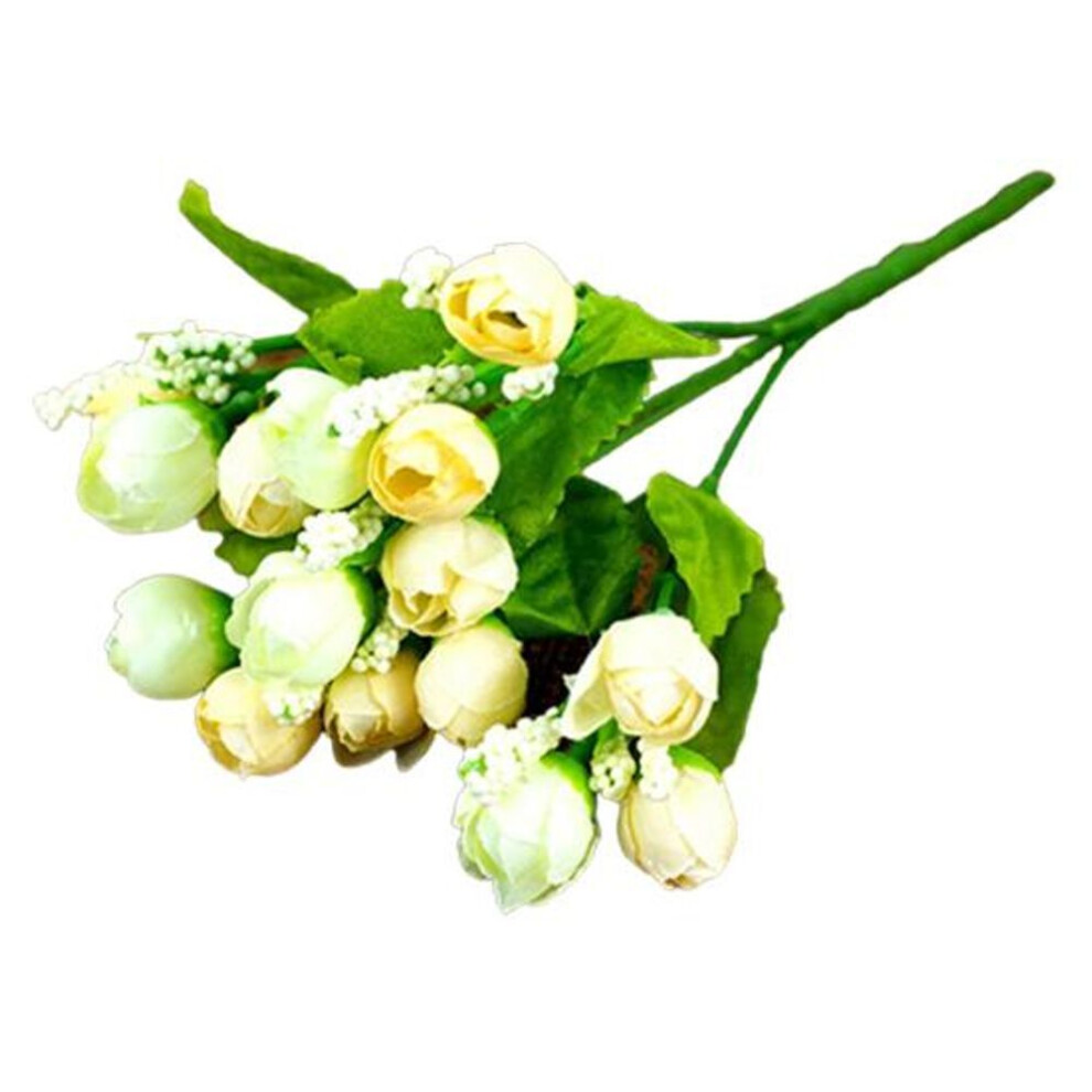 (white) Display Stand Stars Bract Convenient Floral Decor Muti Colors Artificial Flowers Rose