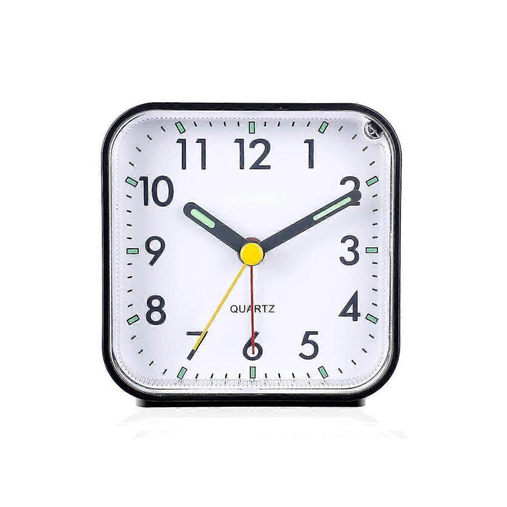 Silent Analog Alarm Clock Non Ticking, Gentle Wake, Beep Sounds, Increasing Volume, Battery Operated Snooze And Ligh Light