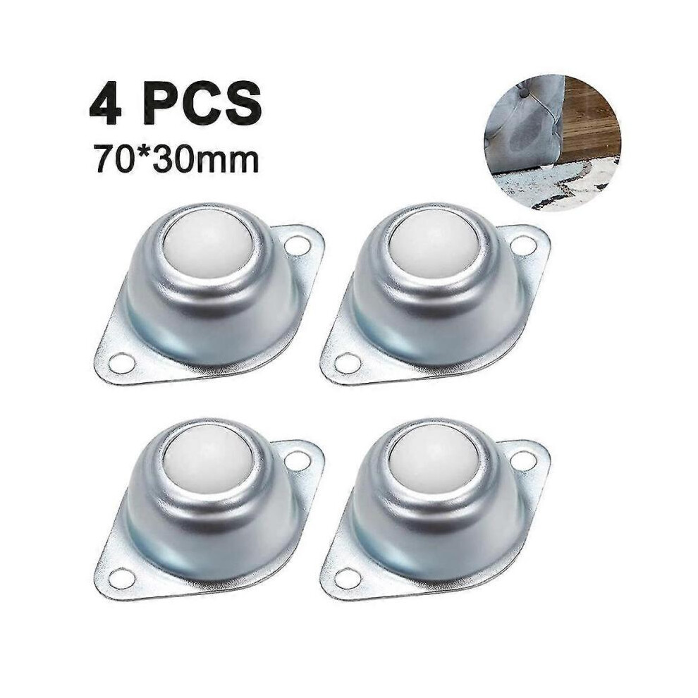 Small Ball Casters Heavy Duty Conveyor Roller 4pcs Ball Casters Nylon Ball Transfer Furniture Machinery And Luggage Sliding
