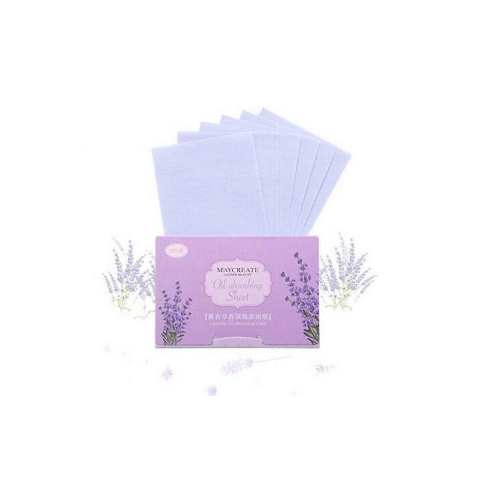 Facial Blotter Botanical Breathable Blotter, Facial Beauty Blotter - Remove Unwanted Shine, 100 Sheets Lavender Flavor