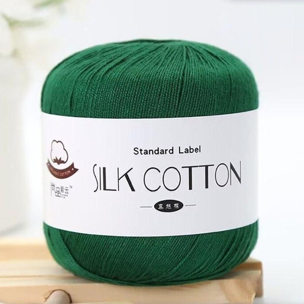 (08) Soft Silk Lace Cotton DIY Crochet Yarn Hand-woven Milk Cotton  Cross Stitch