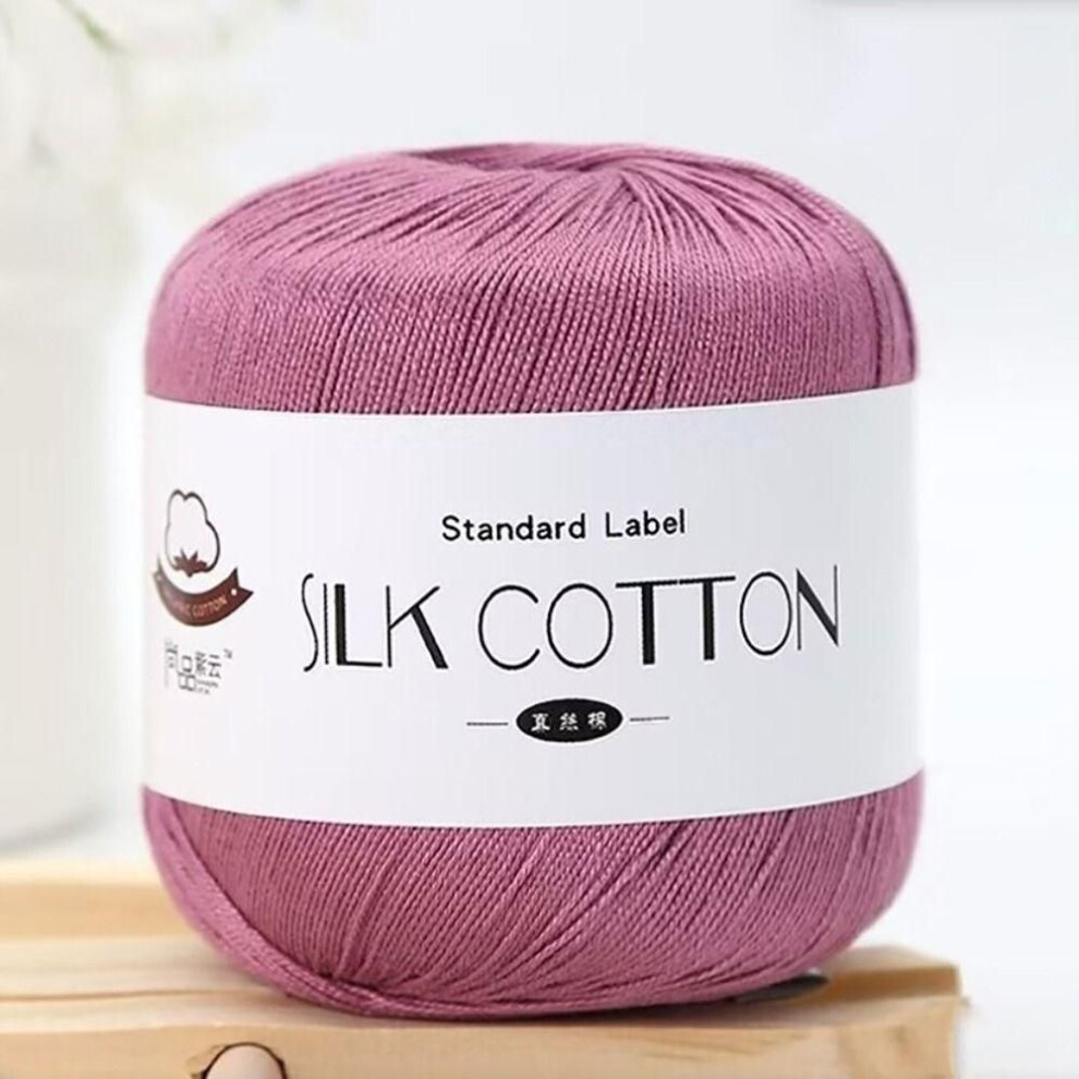 (09) Soft Silk Lace Cotton DIY Crochet Yarn Hand-woven Milk Cotton  Cross Stitch