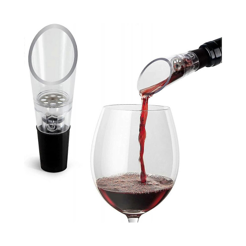 Wine Sparkler Pourers (2-Pack) - Premium Sparkling Spout and Decanter Set