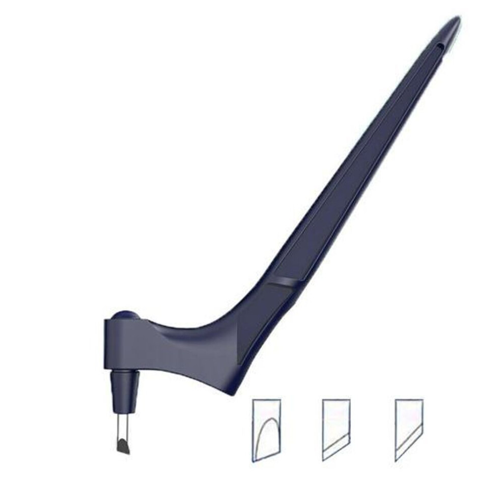 (dark blue) Craft Cutting Pen with 360-Degree Rotating Blades Stainless Steel Art Cut Tool with 3 Interchangeable Blades Crafting Cutter for Stencil Scrapbook DIY