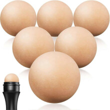 6 Pieces Oil Absorbing Volcanic Roller Balls, Reusable Portable Facial Skin Care Tools for Home Travel or Travel Massage