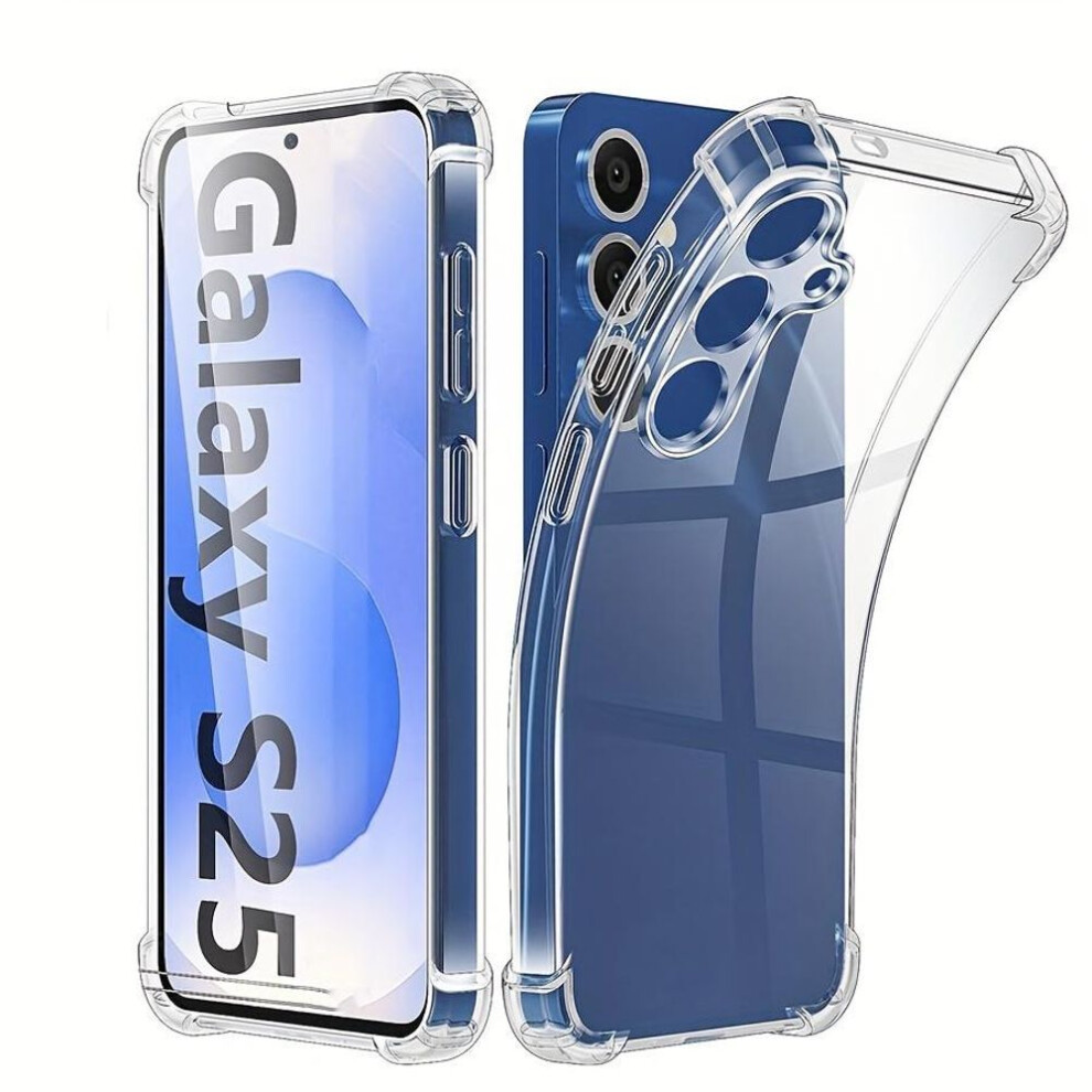 (white, S25) S25 S25+ S25 Edge Clear Soft Tpu Silicone Phone Case Cover For Samsung Galaxy S25 S25+ S25 Plus S25 Ultra S25ultra S25edge