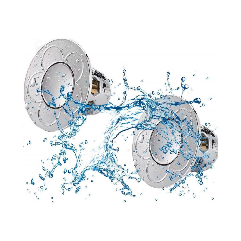 2pcs Washbasin Electroplating Drainer Bouncing Core, Universal Washbasin Head Leak-Proof Plug